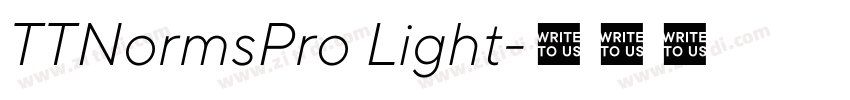 TTNormsPro Light字体转换
